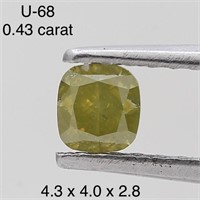 $650  Rare Fancy Natural Color Diamond(0.43ct)