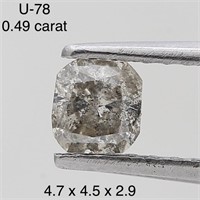 $700  Rare Fancy Natural Color Diamond(0.49ct)