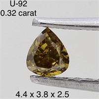 $450  Rare Fancy Natural Color Diamond(0.32ct)