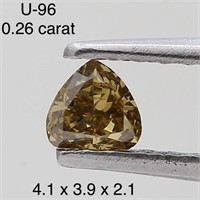$450  Rare Fancy Natural Color Diamond(0.26ct)