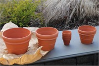 New Terracotta Plant Pots Lot