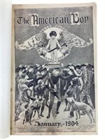 (12) 1904 Bound Issues Of The American Boy