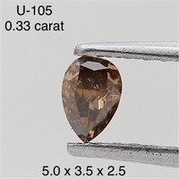$450  Rare Fancy Natural Color Diamond(0.33ct)