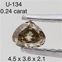 $400  Rare Fancy Natural Color Diamond(0.24ct)