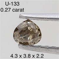 $450  Rare Fancy Natural Color Diamond(0.27ct)