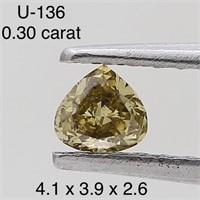 $450  Rare Fancy Natural Color Diamond(0.3ct)