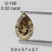$500  Rare Fancy Natural Color Diamond(0.32ct)