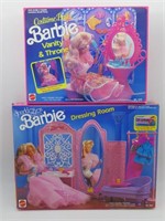 Barbie Sparkle Eyes & Costume Ball Playset Lot (2)