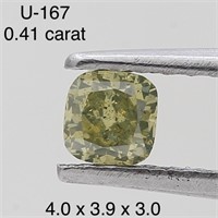$550  Rare Fancy Natural Color Diamond(0.41ct)