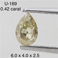 $550  Rare Fancy Natural Color Diamond(0.42ct)