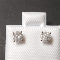 $2600 14K  Diamond (0.72Ct,I2-3,G-H) Earrings