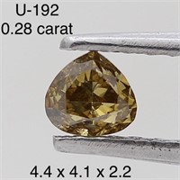 $450  Rare Fancy Natural Color Diamond(0.28ct)