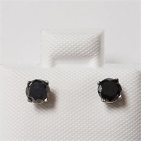 $1000 14K  Black Diamond(0.5ct) Earrings