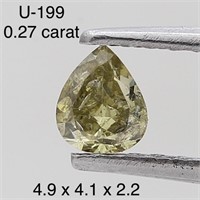 $450  Rare Fancy Natural Color Diamond(0.27ct)