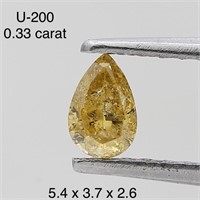 $500  Rare Fancy Natural Color Diamond(0.33ct)