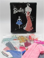 Ponytail Barbie 1962 Carrying Case & Clothes