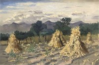 Eric Pape (1870-1938) Landscape Oil On Canvas