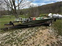 16Ft Alumacraft With 40hp Johnson Motor