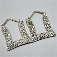 $600 10K  Crystal Earrings