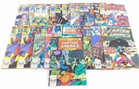 (22) Marvel Comics Captain America Comic Books