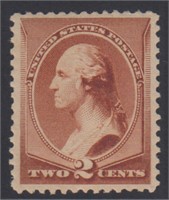 US Stamps #210 Mint LH with small crease, nicely c