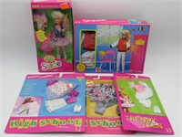 Skipper/Stacie + More Barbie Doll Playset Lot (5)