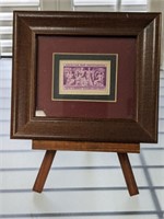 FRAMED AMERICAN BAR ASSOCIATION STAMP ON EASEL