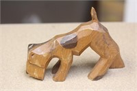 Vintage Wooden Dog