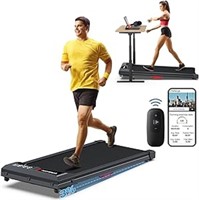 Walking Pad Treadmill with Incline: [Voice