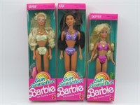 Sun Sensation Barbie/Kira/Skipper Mattel Lot (3)