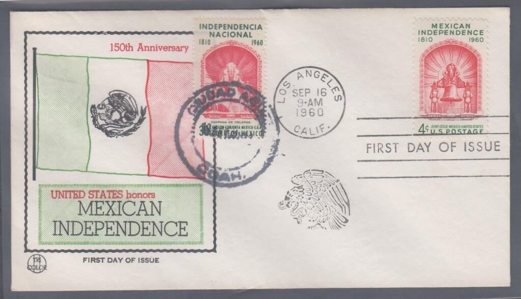 US & Mexico Stamps Dual Usage 1960 Cover #1157 wit