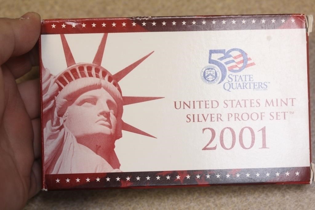 2001 US Mint Silver Proof Set