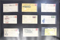 US Stamps 10 Advertising Covers, mostly late 19th