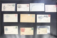 US Stamps 10 Advertising Covers, mostly late 19th