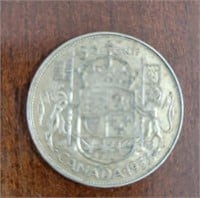 1953 CANADIAN 50 CENT COIN