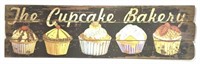 Vintage Style, The Cupcake Bakery Wood Sign