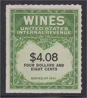 US Stamp #RE201 Mint No Gum As Issued Wine Stamp o