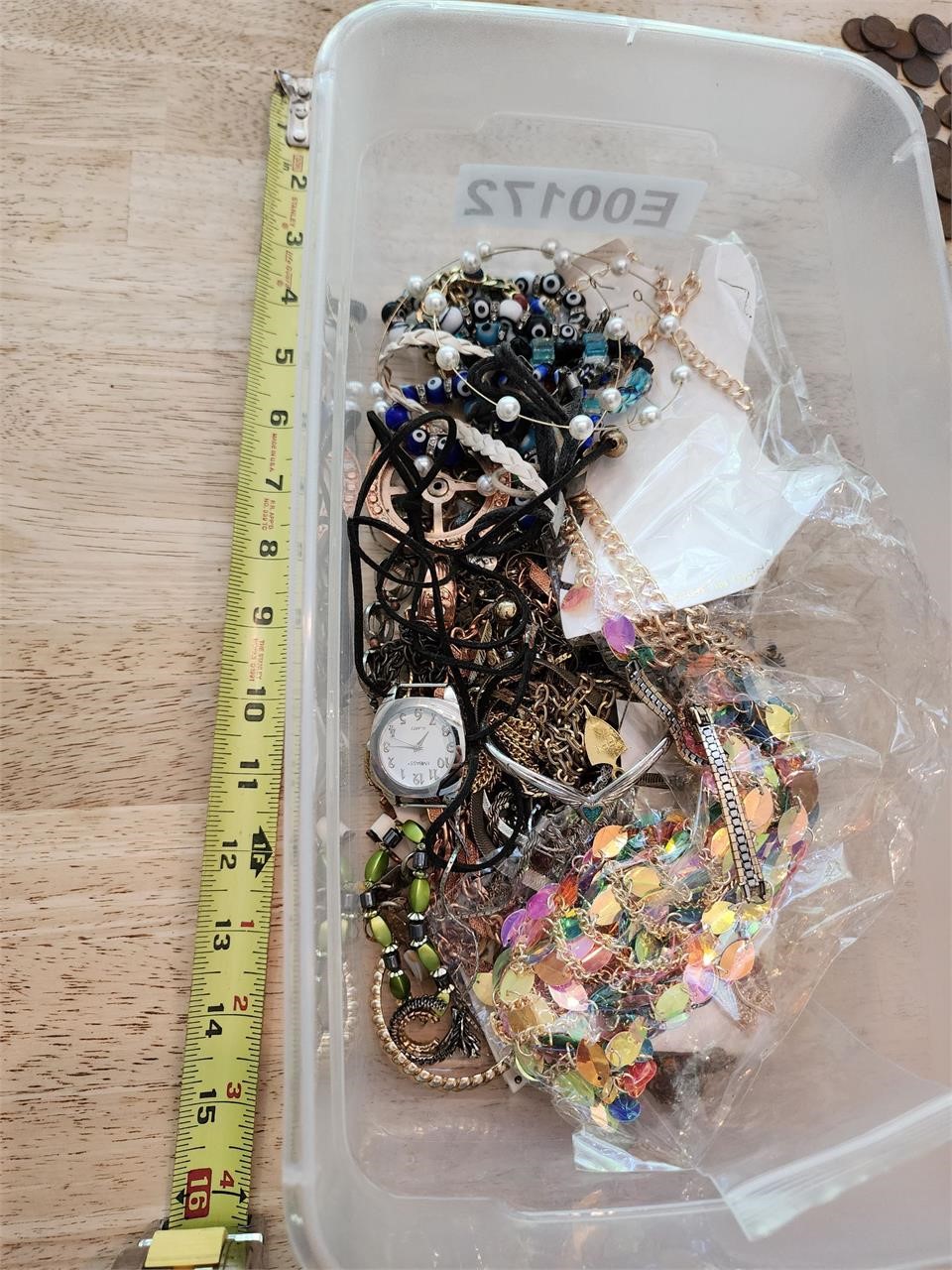 Tote of jewelry