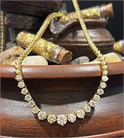 $ 19,750 7.00 Ct Diamond Tennis Necklace
