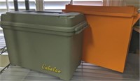 2 LARGE PLASTIC AMMO CANS