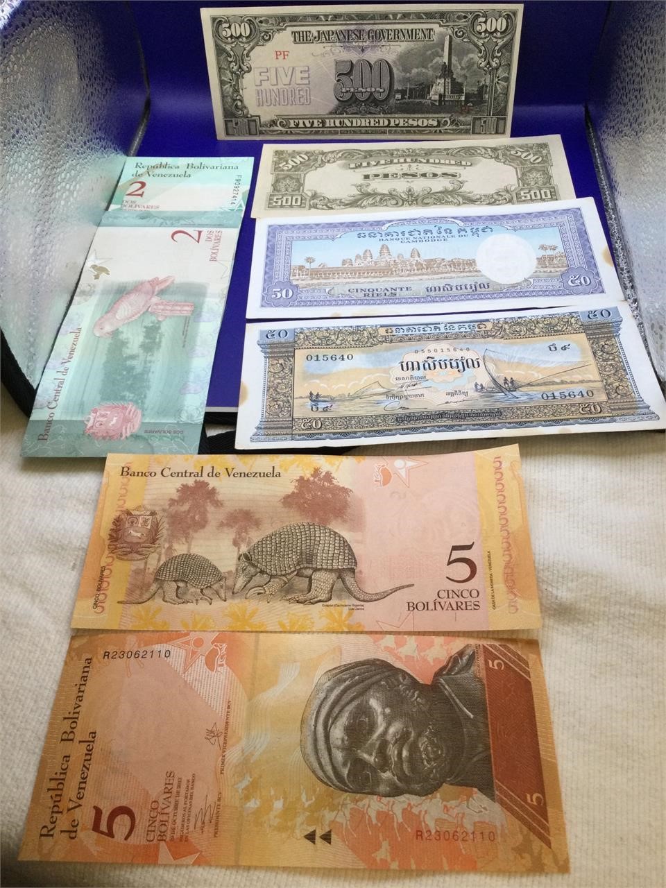 Rare: WW 2 Japanese 500 Pesos Bills and others