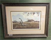FARM SCENE BY JIM HARRISON SIGNED AND NUMBERED 102
