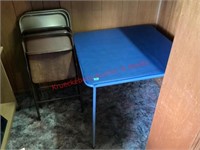 Folding Card Table W/ 4 Chairs