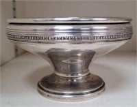 WEIGHTED STERLING CANDY DISH,  APPROX 2.3 OZ