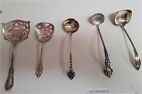 GROUP OF STERLING SERVING SPOONS, APPROX 4 OZ