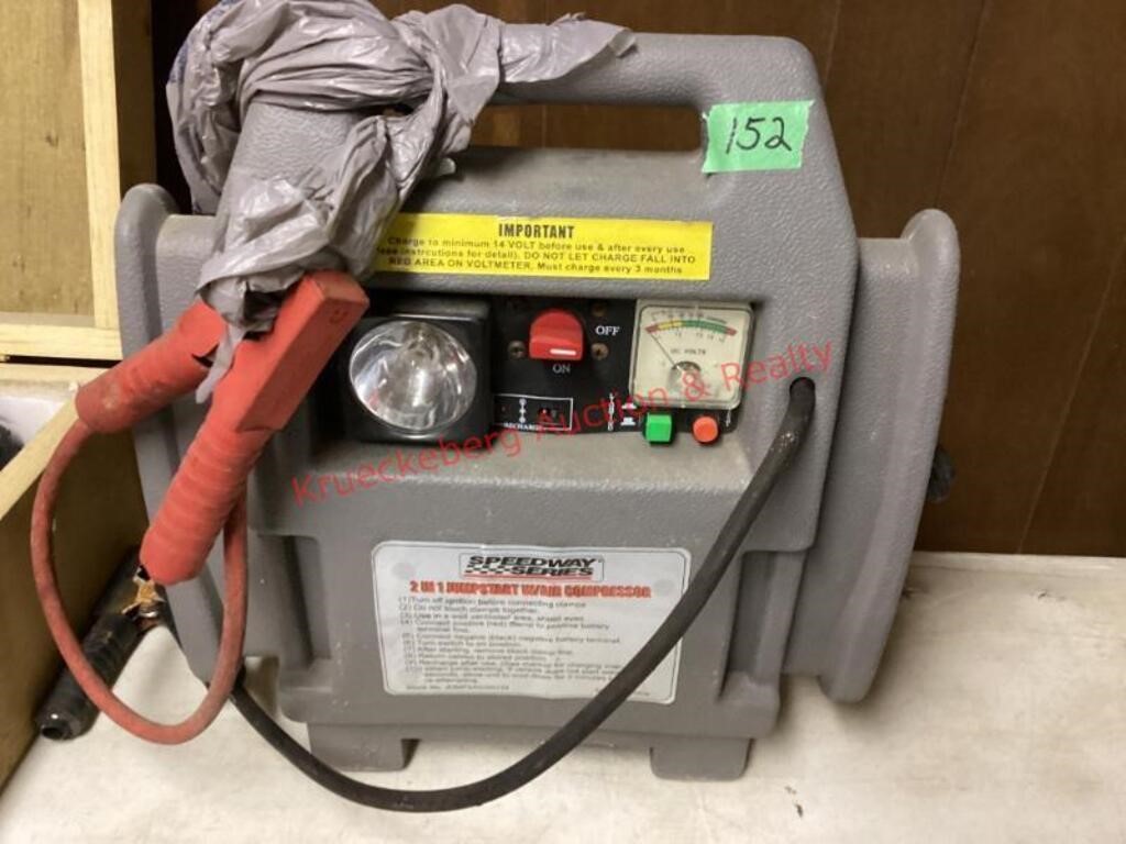 2 N 1 Jumpstart W/ Air Compressor