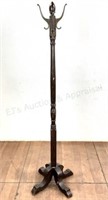 Traditional Style Wood Floor Coat/ Hat Stand