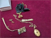 GROUP OF ASSORTED JEWLERY AND FINDINGS - SOME