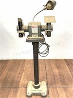 Sears Craftsman 1/2 Hp Grinder On Stand W/light