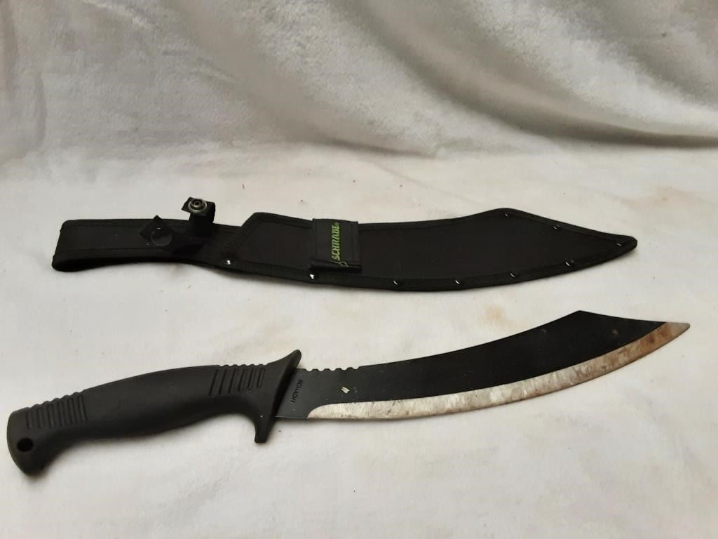 SCHRADE BOWIE KNIFE WITH HOLSTER SHEATH